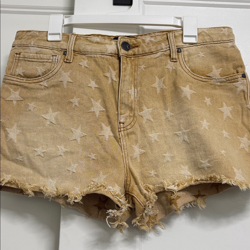 Kut from the Kloth Beige Star Denim